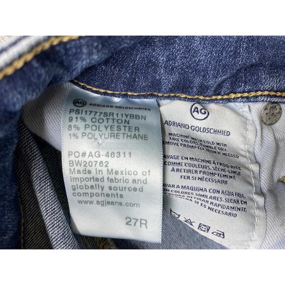 AG Adriano Goldschmied Jeans Womens 27 Farrah High Rise Skinny Ankle Raw Hem - Picture 10 of 14